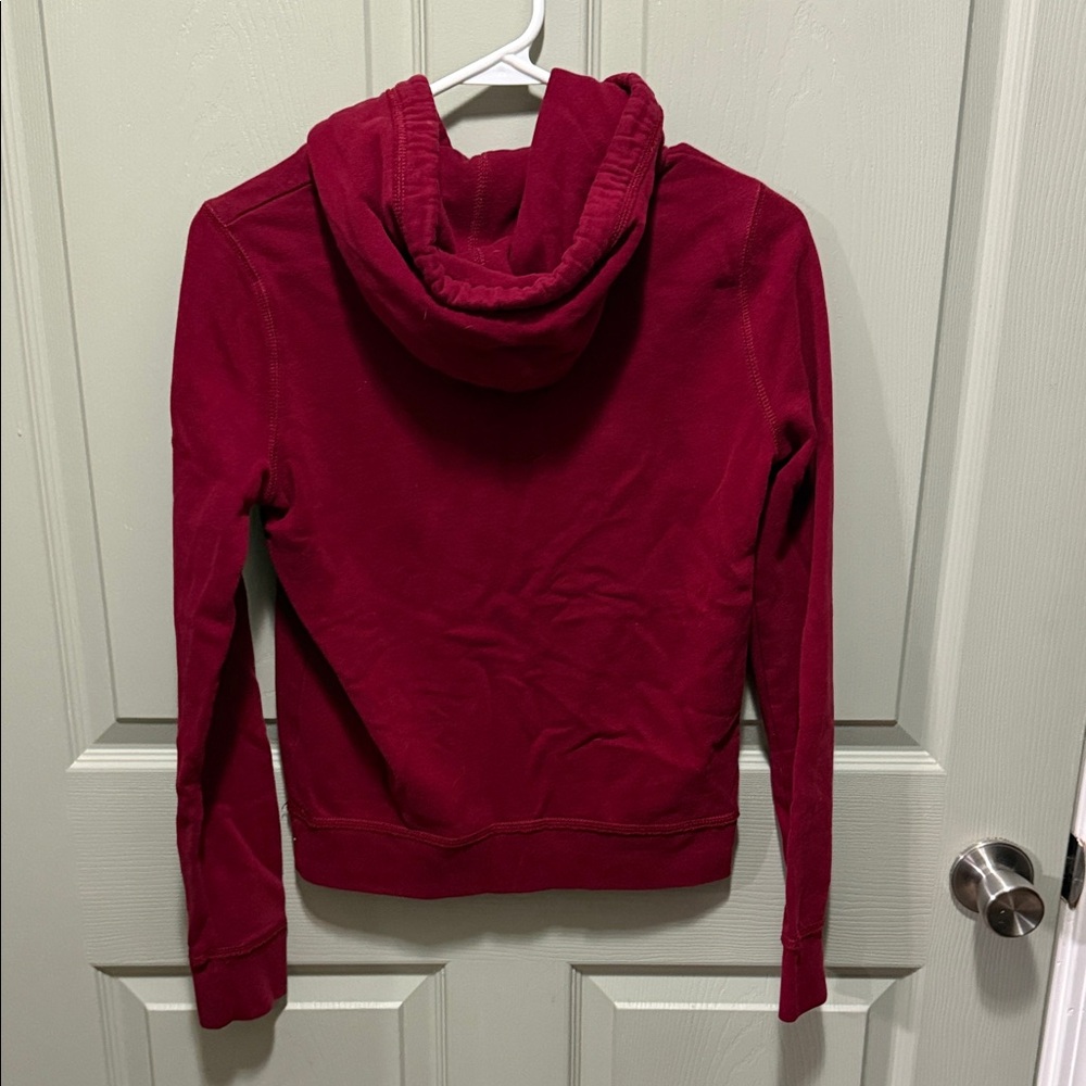 Hollister Red Hoodie with White Lettering - Picture 2 of 3